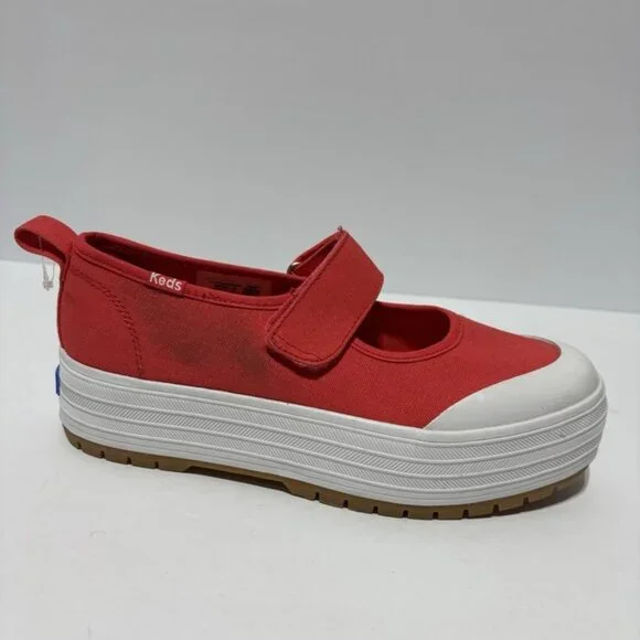 Keds Women’s Mary Jane Shoes Red, Size 6 M - Picture 1 of 5